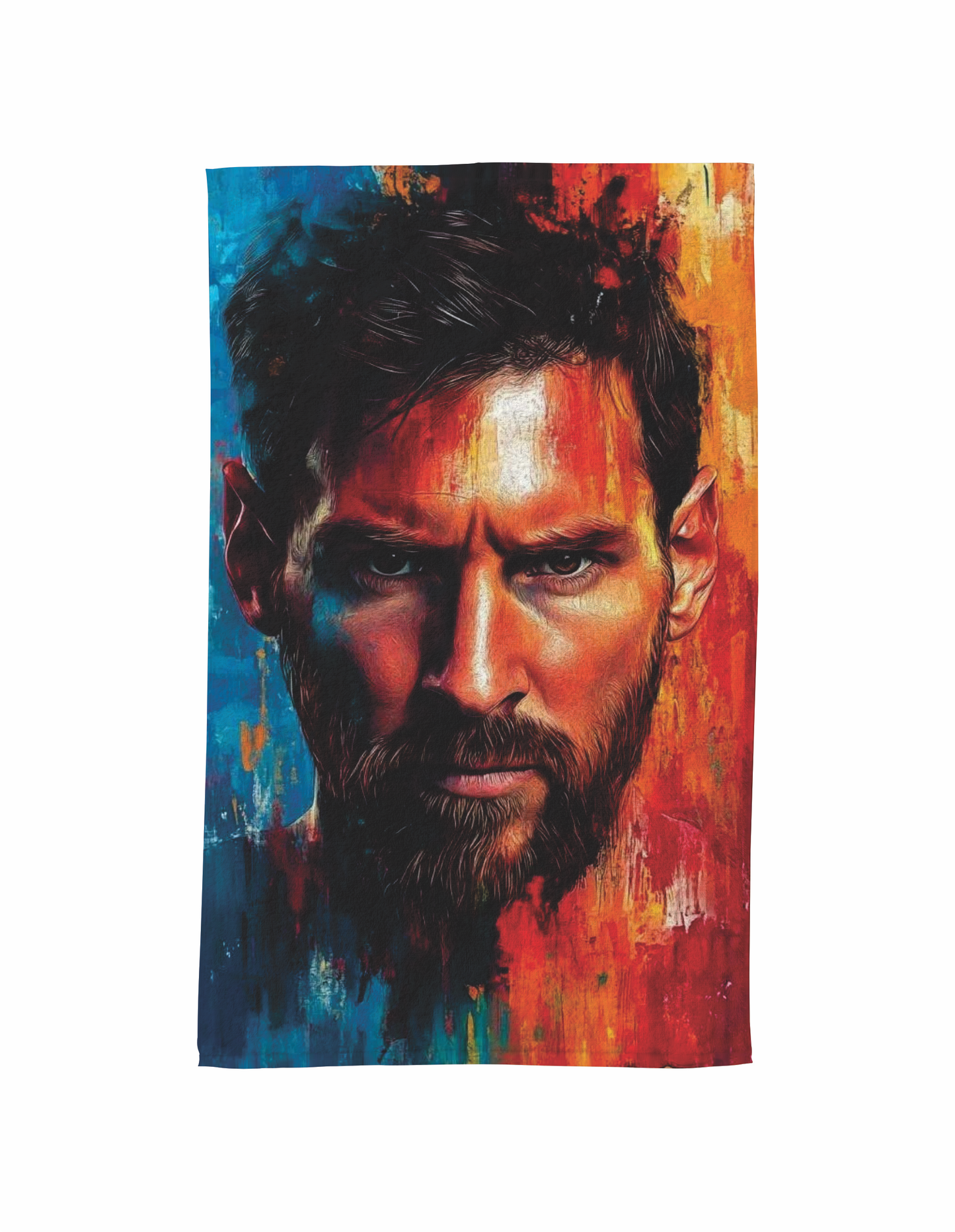 MESSI FUEGO 00181 Toalla Full Sublimada de 80cm x 50cm