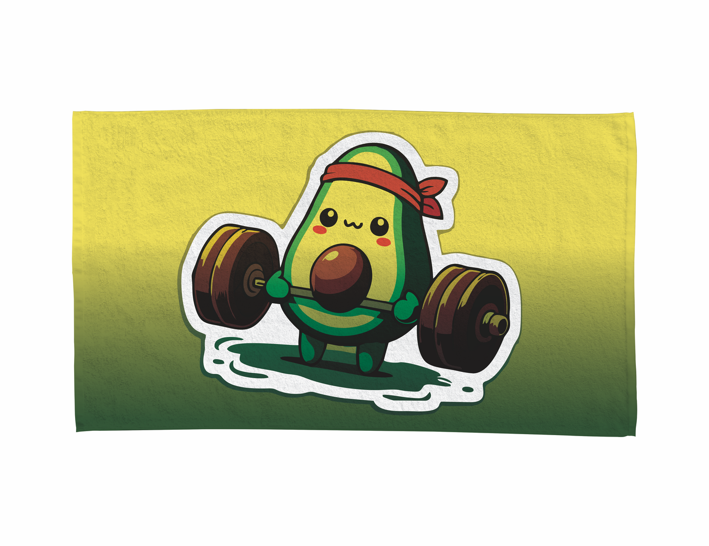 AGUACATE FUERTE GYM 00127 Toalla de 80cm x 50cm Full Sublimada