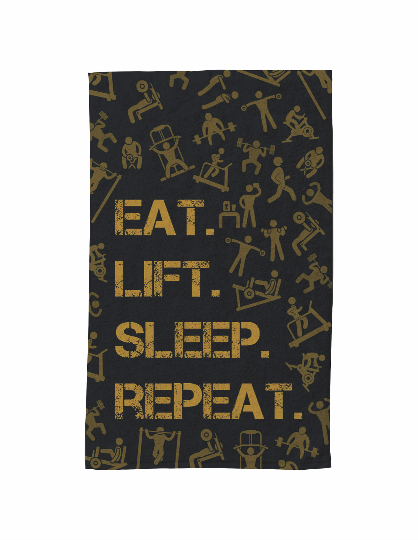 EAT LIFT SLEEP REPET 00163 Toalla Full Sublimada de 80cm x 50cm