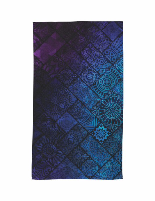 MANDALA AZUL GYM 00116 Toalla de 80cm x 50cm Full Sublimada